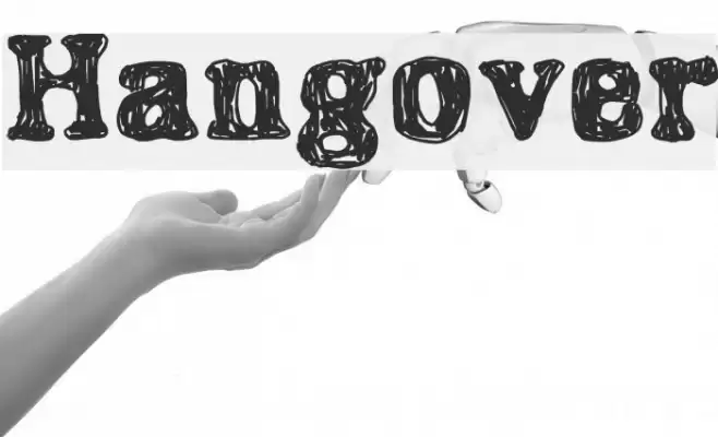 Hangover Font examples