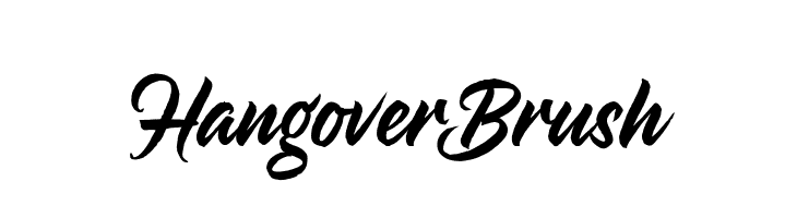 HangoverBrush  Frei Schriftart Herunterladen