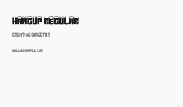 Hangup Regular Business Card