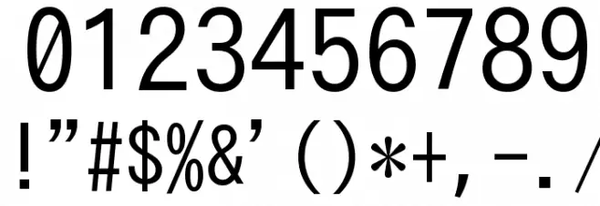 Hangyaku Font OTHER CHARS