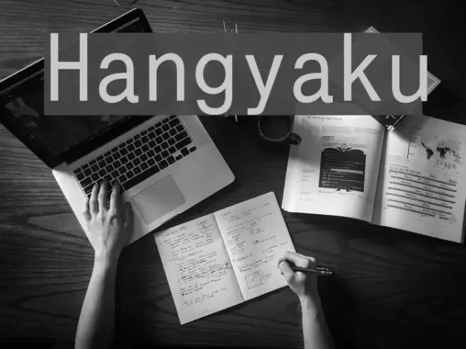 Hangyaku Font examples