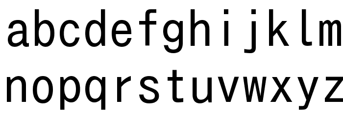 Hangyaku Font LOWERCASE