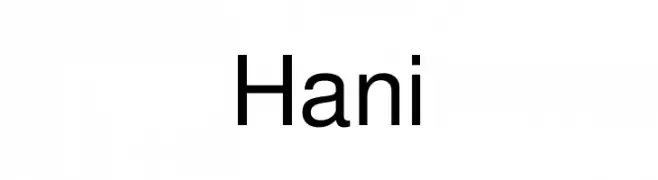 Hani  baixar fontes gratis