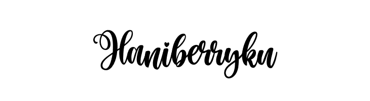 Haniberryku  免费字体下载