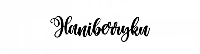 Haniberryku  Fuentes Gratis Descargar