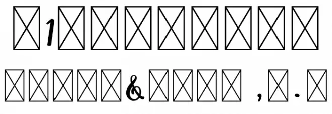 Haniberryku Font OTHER CHARS