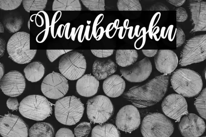 Haniberryku Font examples