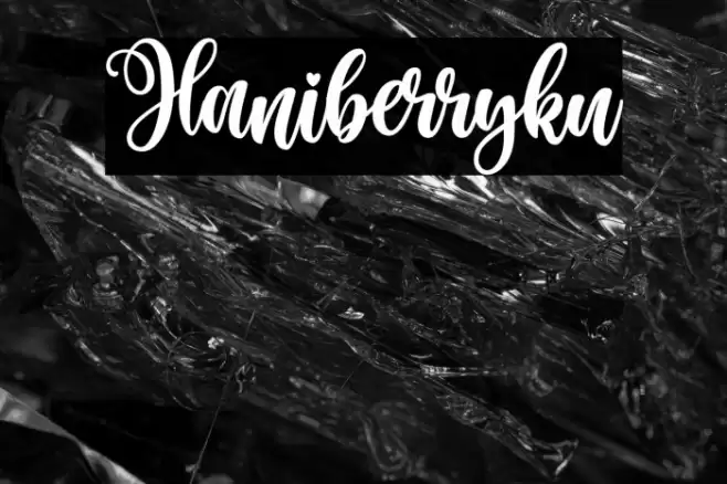 Haniberryku Font examples
