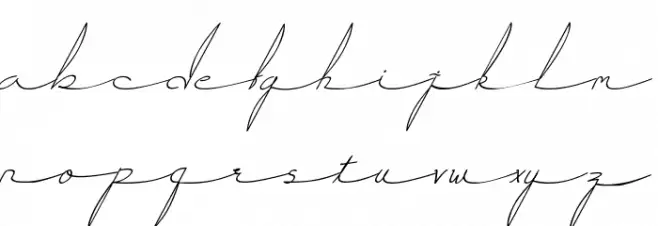 Hanie 字体 小写
