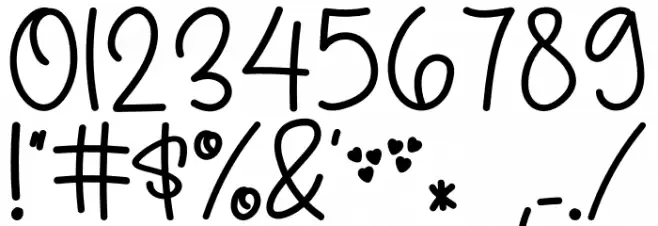 Hanimoon Font OTHER CHARS