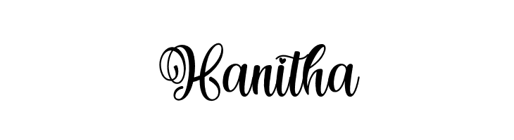 Hanitha  免费字体下载