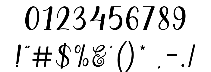 Hanitha Font OTHER CHARS