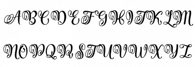 Hanitha Schriftart Groß