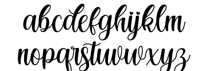 Hanitha Font LOWERCASE