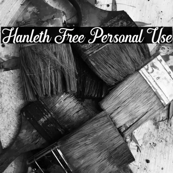 Hanleth Free Personal Use Font examples
