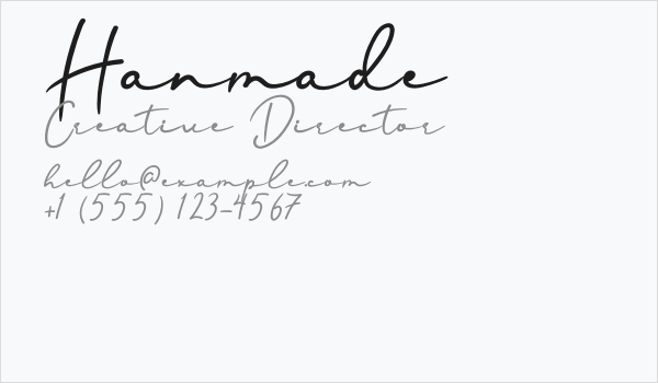 Hanmade Business Card