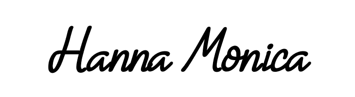 Hanna Monica  font caratteri gratis