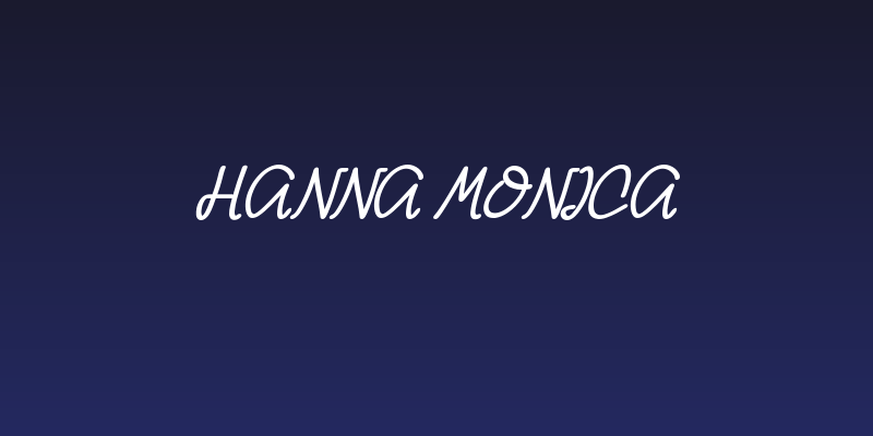Hanna Monica Social Header