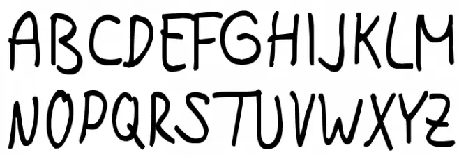 HannaHandwriting Fonte MAIÚSCULAS