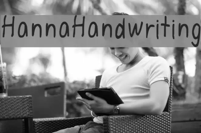 HannaHandwriting Font examples