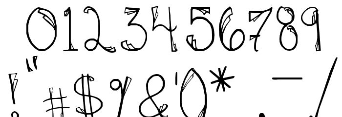 Hannah Added Some Flare Font OTHER CHARS