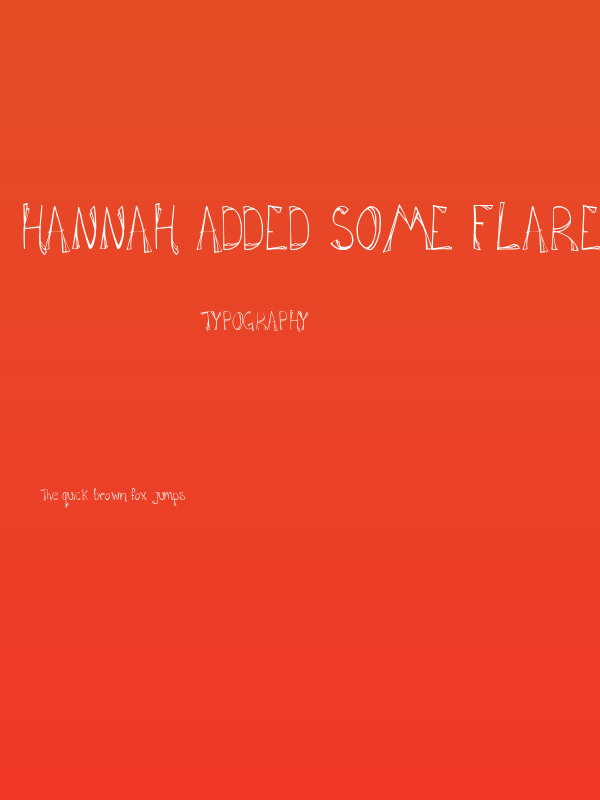 Hannah Added Some Flare Poster