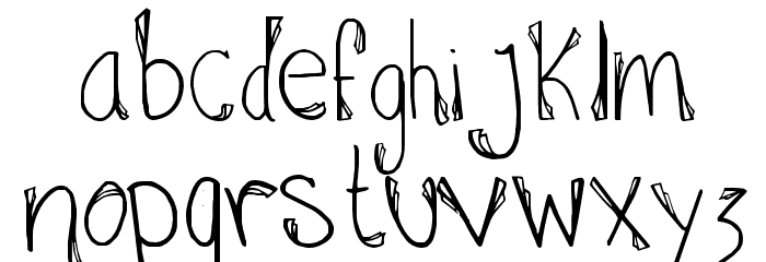 Hannah Added Some Flare Font LOWERCASE