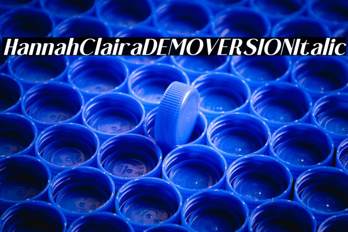 Hannah Claira DEMO VERSION Italic Example 1