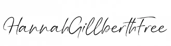 Hannah Gillberth Free  font caratteri gratis