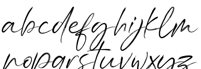 Hannah Gillberth Free Font LOWERCASE
