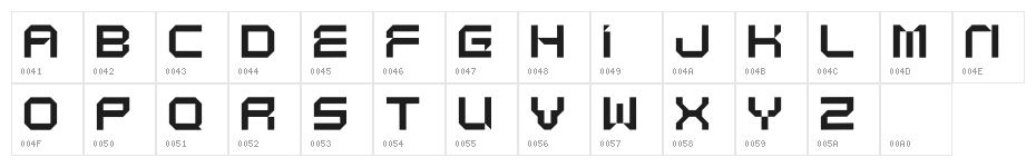 Hannah Regular Character Map