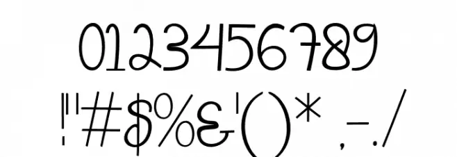 Hannah Font OTHER CHARS