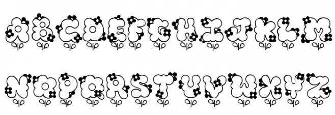 Hannah 字体 大写