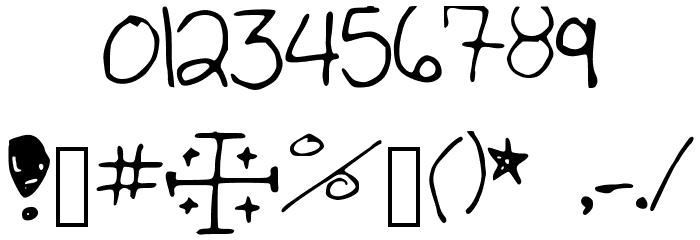 Hannah_Font_Print Font OTHER CHARS