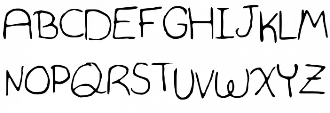 Hannah_Font_Print Schriftart Groß