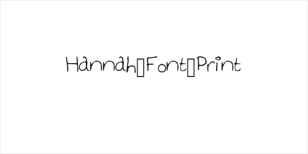 Hannah_Font_Print Logo