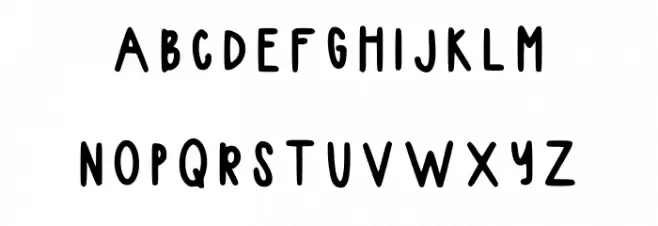 Hannahs Handwriting Regular Fuentes MAYÚSCULAS