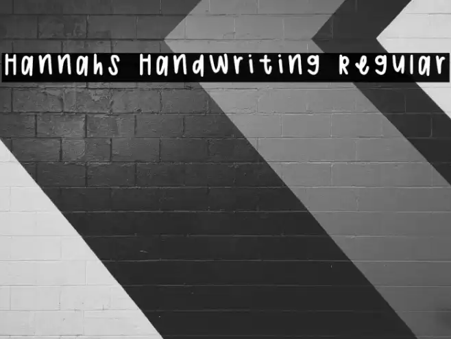 Hannahs Handwriting Regular Fuentes examples