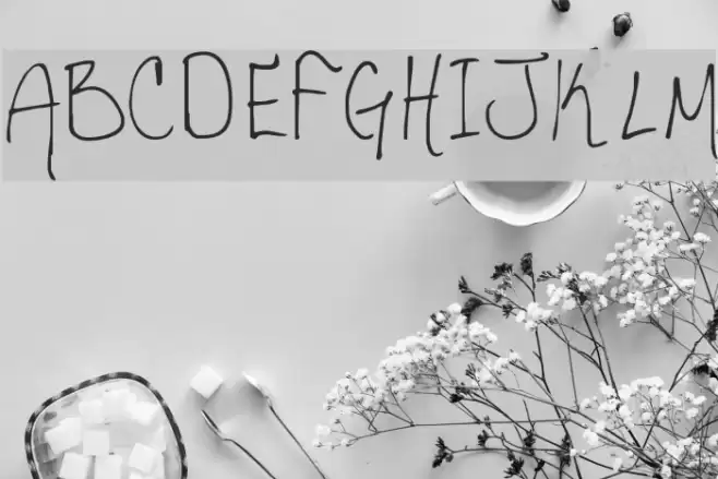 Hannahs Messy Handwriting Font examples