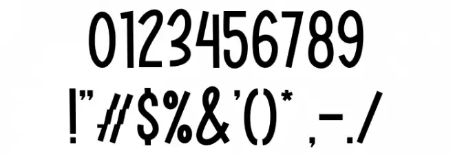 Hannie Bunny personaluse Font OTHER CHARS