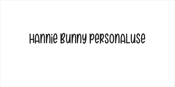 Hannie Bunny personaluse Logo