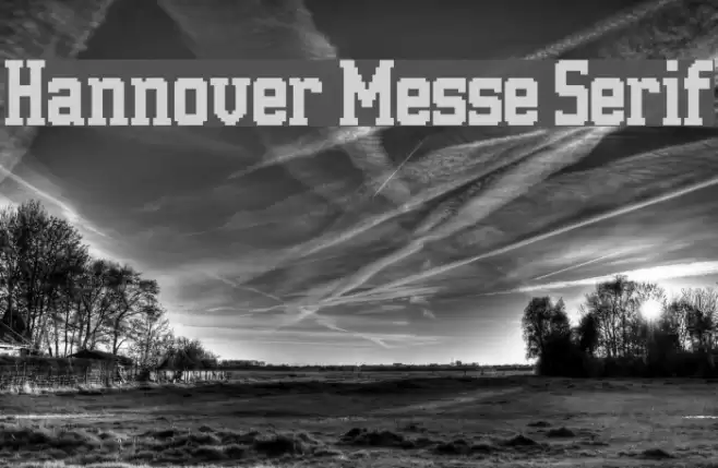 Hannover Messe Serif Font examples