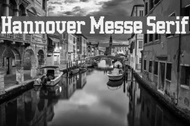 Hannover Messe Serif Font examples