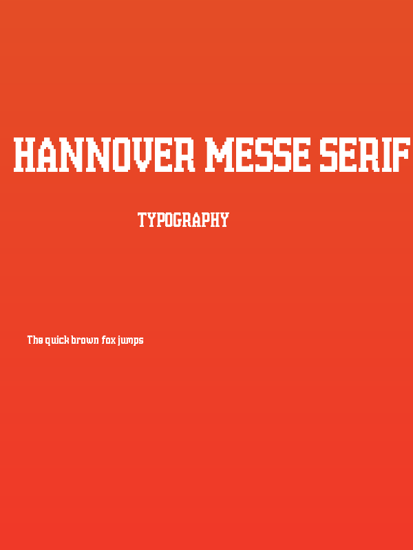 Hannover Messe Serif Poster