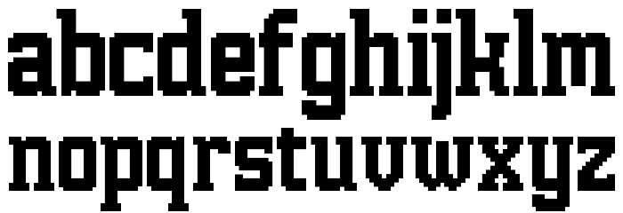 Hannover Messe Serif Font LOWERCASE