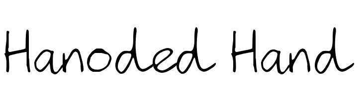 Hanoded Hand  नि: शुल्क फ़ॉन्ट्स डाउनलोड