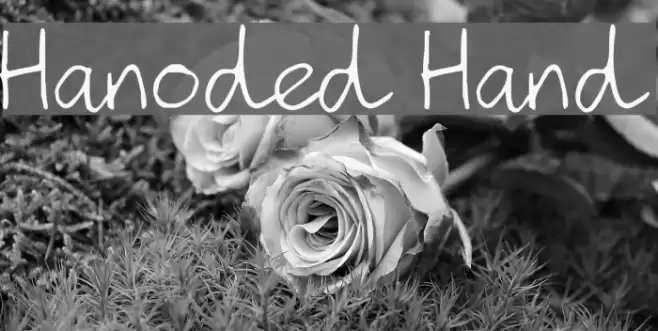 Hanoded Hand Font examples
