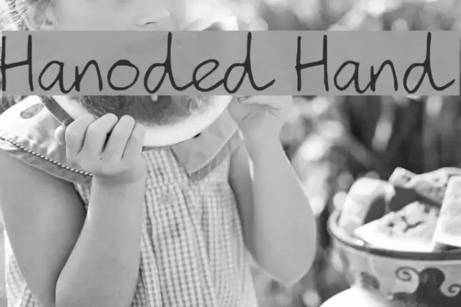 Hanoded Hand Font examples