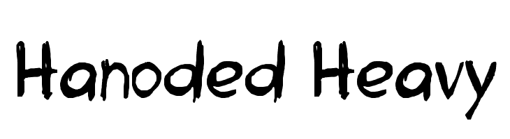 Hanoded Heavy  नि: शुल्क फ़ॉन्ट्स डाउनलोड