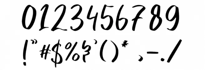 Hanomali Demo Regular Font OTHER CHARS